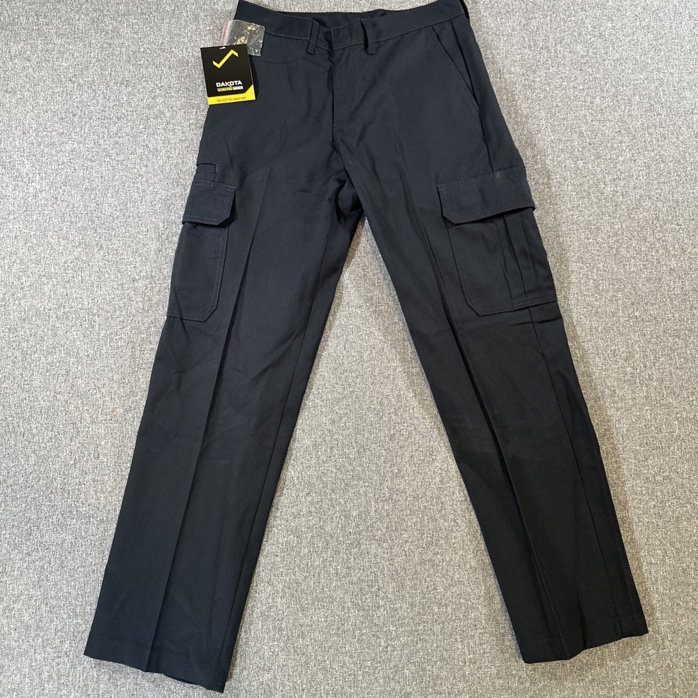 Dakota WorkPro Series Cargo Work Pants 30x32 Navy Poly Cotton Utility‎ NWT